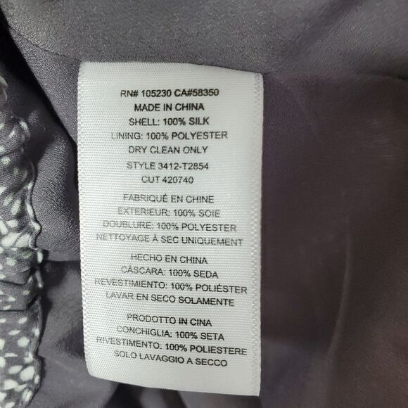 Joie silk cross front sleeve less blouse size small gray - Picture 2 of 7